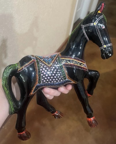 Hand carved painted - carved,