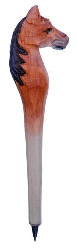Hand carved wood wooden - wooden, horse