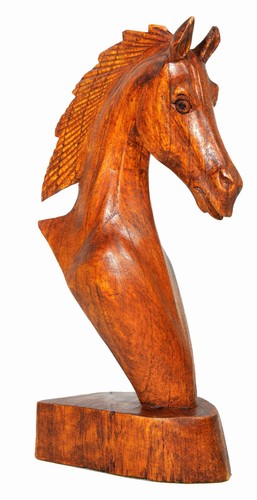 Horse statue cowboy - statue, horseshoe